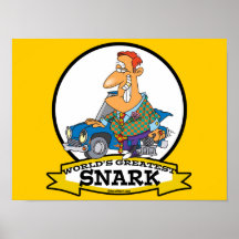 WELTBESTER SNARK MANN-CARTOON PLAKAT