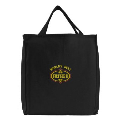 Weltbester Vater gestickte Tasche