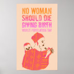 Weltbevölkerungs-Tag - inspirierend Plakat