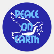 Weltfrieden Runde Sticker