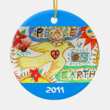 Weltfrieden-Tauben-Verzierung Weihnachtsbaum Ornament