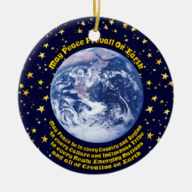 Weltfrieden Weihnachtsornament