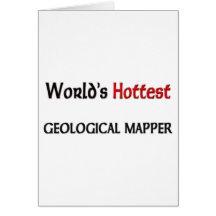 Weltheißester geologischer Kartograph Grußkarten