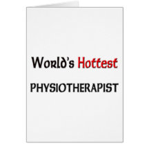 Weltheißester Physiotherapeut Grußkarte