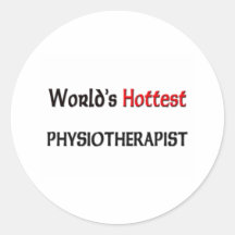 Weltheißester Physiotherapeut Runde Sticker
