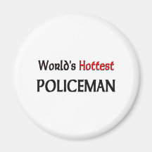 Weltheißester Polizist Kühlschrankmagnete