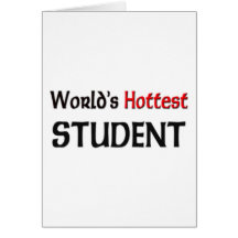 Weltheißester Student Grußkarten