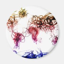Weltkarte-helles Schreiben Magnets
