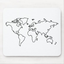 Weltkarte Mousepad