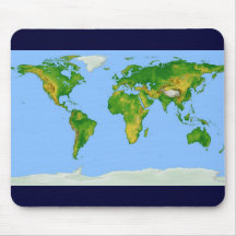 Weltkarte Mousepad