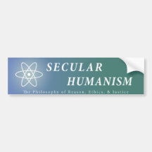 Weltlicher Humanismus Auto Sticker