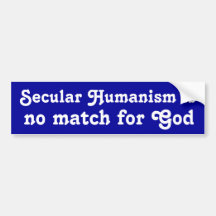 Weltlicher Humanismus Auto Sticker