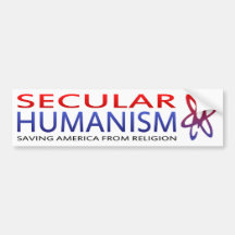 Weltlicher Humanismus USA BMP Autosticker