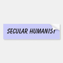 Weltlicher Humanist-Autoaufkleber