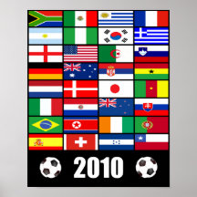 Weltmeisterschaft-Fußball 2010 Plakate