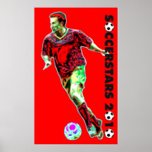 Weltmeisterschaft-Fußball-Plakate - 2010 psychedel