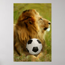 Weltmeisterschaft-Fußball-Plakate - Löwe