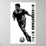 Weltmeisterschaft-Fußball-Plakate - Schwarzes 2010