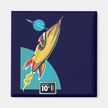 Weltraumrakete-Fahrt Magnete