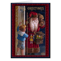 Welts-Sankt-Weihnachtsgrüße Grußkarten