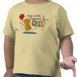 Wenig Erdnuss-1. Geburtstag T-shirts