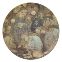 Wenig Gnome-Junge Teller