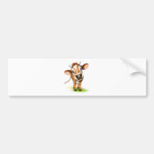 Wenig Jerseykuh Autosticker