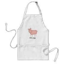 Wenig Piggy. Schürze