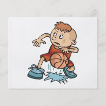 wenig tröpfelnder Ball des Basketballkinderjungen Flyerbedruckung