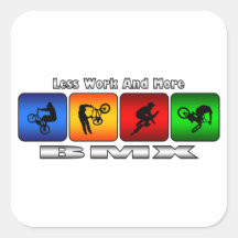 Weniger Arbeit und mehr BMX Quadratsticker