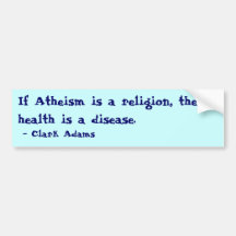 Wenn Atheismus eine Religion… ist Autosticker