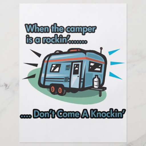 Wenn der Camper ein rockin ist Flyerdesign