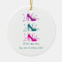 Wenn der Schuh ringsum Verzierung passt Weihnachtsbaum Ornamente