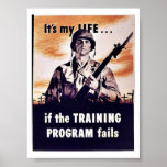 Wenn der Trainingskurs versagt Posterdrucke