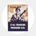 Wenn der Trainingskurs versagt Runder Sticker