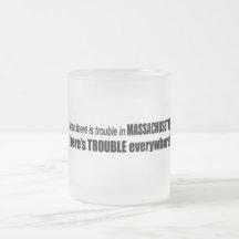 Wenn es PROBLEM in Massachusetts… gibt Kaffeetasse