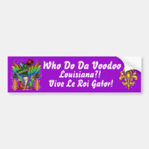 Wer Farben DA-Voodoo-Louisiana-Alligator30 tun Autoaufkleber
