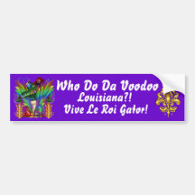 Wer Farben DA-Voodoo-Louisiana-Alligator30 tun Autoaufkleber