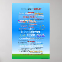 Wer ich in Christus bin Posterdruck
