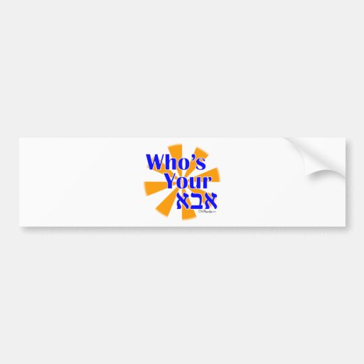 Wer Ihr Abba/Vati ist Autosticker