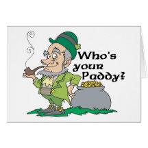 Wer ist Ihr Paddy? Grußkarte
