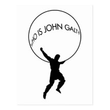 Wer ist John Galt? Postkarte