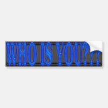 Wer ist Sie? Autosticker