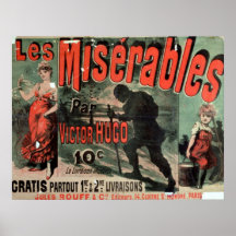 Werbung die Veröffentlichung von "Les Miserables " Plakate
