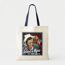 Werden eine Krankenschwester ~ Vintage Krankenschw Tasche