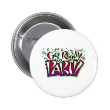 Werden Sie zum Party-Knopf fertig Button