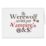 Werewolfwortkunst Grußkarten