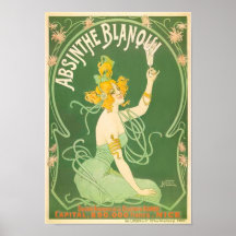 Wermut Blanoui Vintage Wermut-Plakat-Kunst