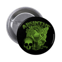 Wermut-grüne feenhafte Dame Anstecknadelbutton