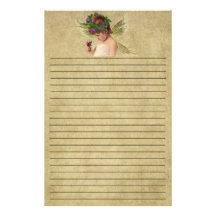 Wertvolles kleines Engels-Mädchen-Briefpapier Druckpapiere